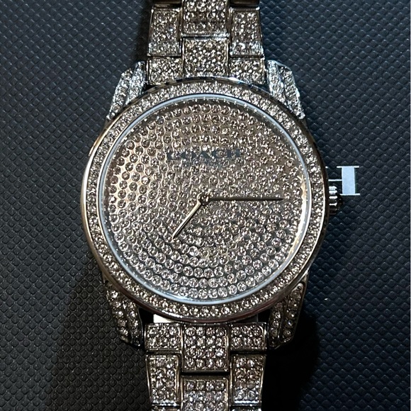Coach Preston Crystal Accent Watch With 36mm Silver Face & Silver Bracelet - Picture 1 of 7